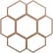 Ekena Millwork Florin Wood Fretwork Pierced Ceiling Medallion, Wood (Paint Grade), 24"OD x 8 1/2"ID x 3/8"T CMWP24X24X0375FOMF - alternate 1